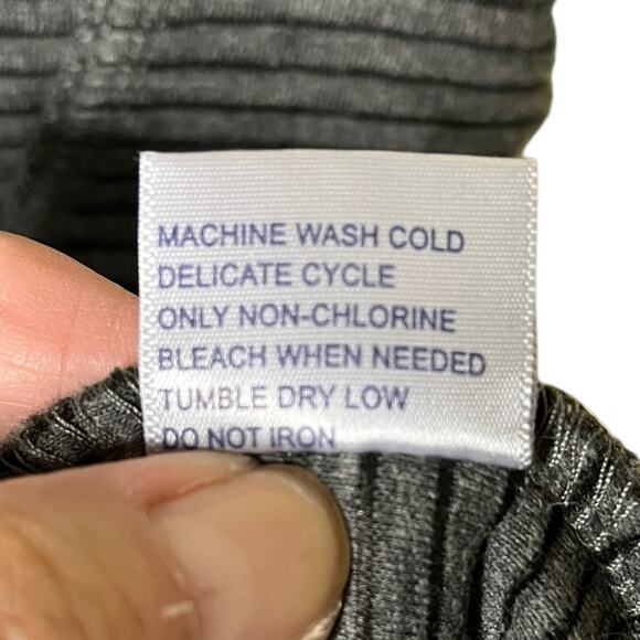 STOIC Jacket Hoodie‎ Full Zipper Long Sleeve Ribbed Knit Gray Size Medium - Picture 10 of 11